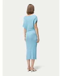 Gobi Cashmere Women's Asymmetric Silk Dress