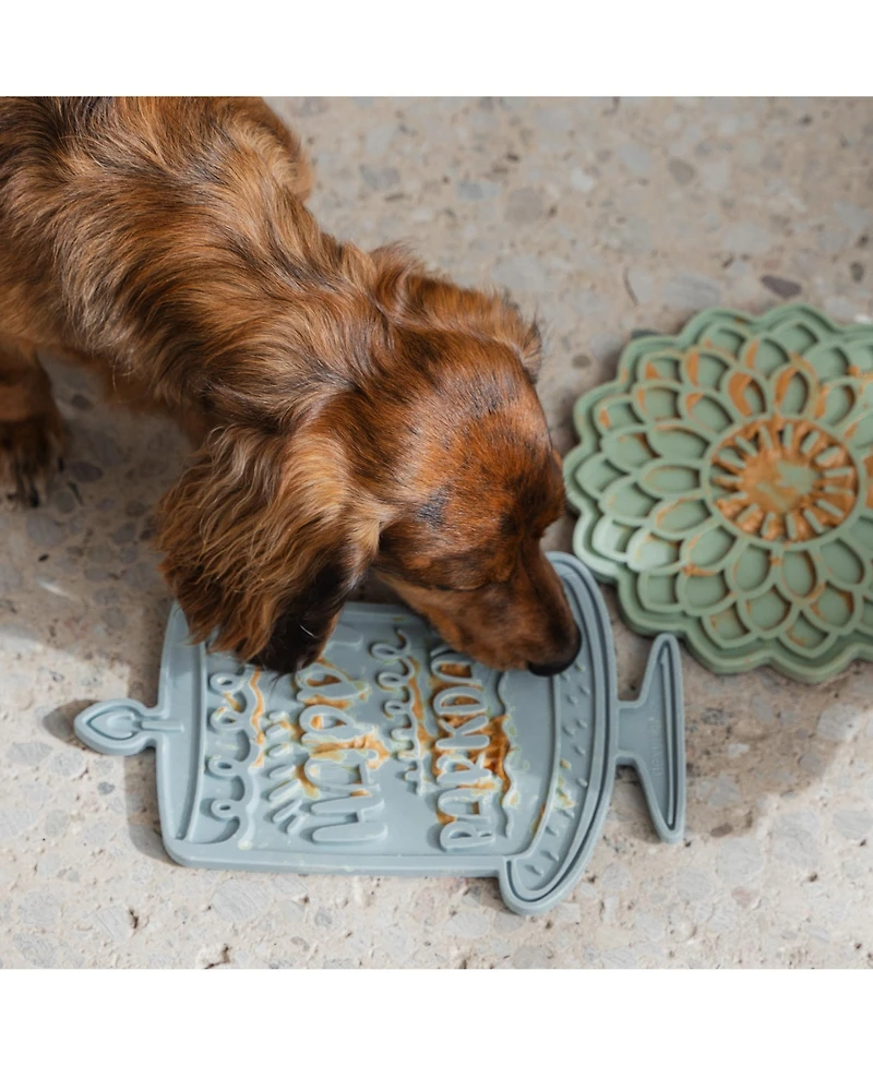 Enrichment Lick Mat: Seafoam Bark Day Bash