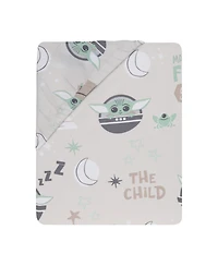Lambs & Ivy Baby Star Wars Cozy Friends Yoda/Grogu Fitted Crib Sheet