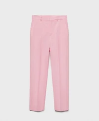 Mango Women's Linen Suit Trousers