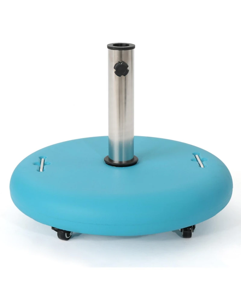 Streamdale Teal Concrete Umbrella Base - Patio Table or Standalone