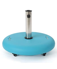 Streamdale Teal Concrete Umbrella Base - Patio Table or Standalone