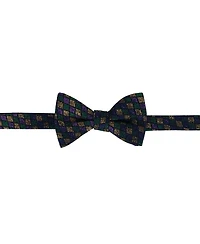 Trafalgar Men's Carnival Diamond Multi-Colored Novelty Silk Bow Tie