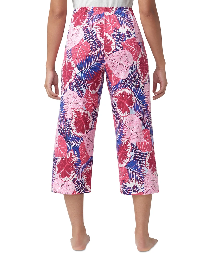 Hue Women's The Great Palms Printed Capri Pajama Pants