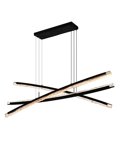 Cwi Lighting 26" Metal Saber Integrated Led Chandelier