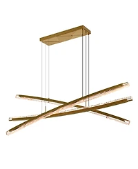 Cwi Lighting 26" Metal Saber Integrated Led Chandelier