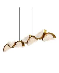 Cwi Lighting 13" Metal Moon Integrated Led Chandelier