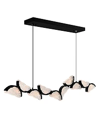 Cwi Lighting 17" Metal Moon Integrated Led Chandelier