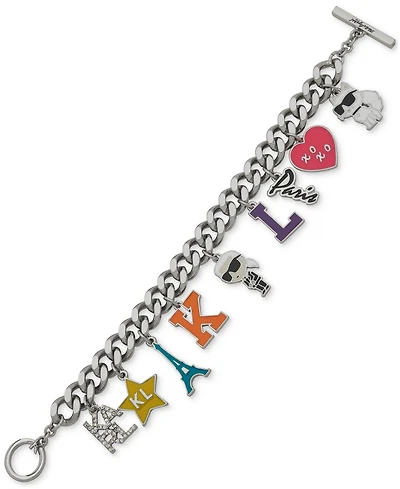 Karl Lagerfeld Paris Mixed Charm Link Bracelet