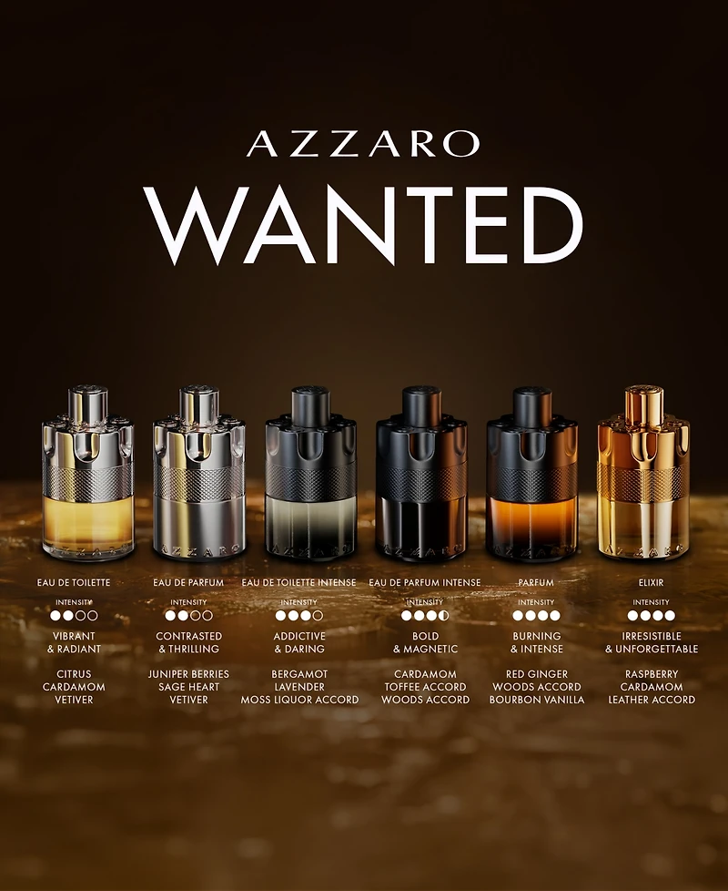 Azzaro Men's Wanted Eau de Parfum Spray, 3.3 oz.