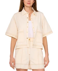 Parker Women's Short-Sleeve Stitched Jacket