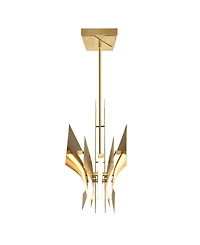 Cwi Lighting 27" Metal Solara Integrated Led Chandelier