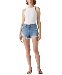 Levi's Women's 501 Button Fly Cotton High-Rise Denim Shorts