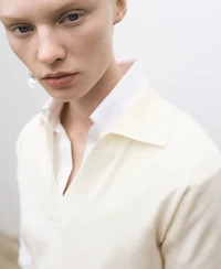 Mango Women's Wool-Blend Polo-Neck Sweater