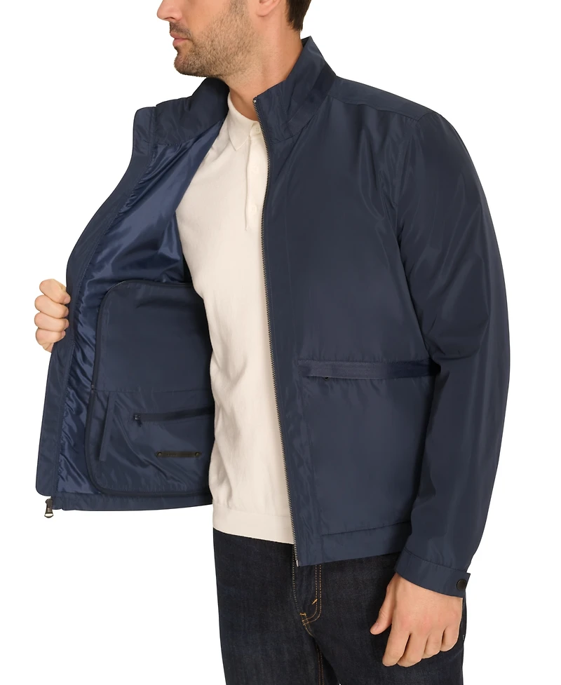 Cole Haan Men's Technical Rain Packable Windbreaker