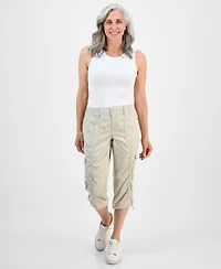 Style & Co Women's Mid-Rise Cargo Capri Pants, Exclusively at Macy's