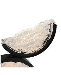 Cwi Lighting 28" Metal Moon Integrated Led Wall Light
