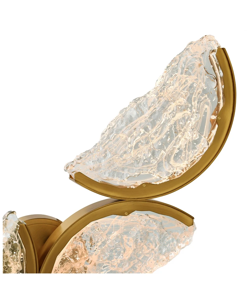 Cwi Lighting 28" Metal Moon Integrated Led Wall Light