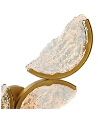 Cwi Lighting 28" Metal Moon Integrated Led Wall Light