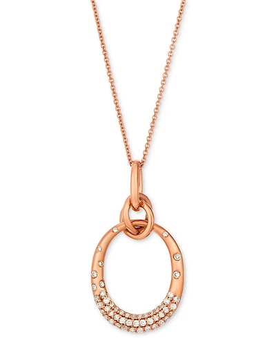 Le Vian Nude Diamond Pendant Necklace (1/4 ct. t.w.) in 14k Rose Gold, 20"