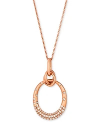 Le Vian Nude Diamond Pendant Necklace (1/4 ct. t.w.) in 14k Rose Gold, 20"