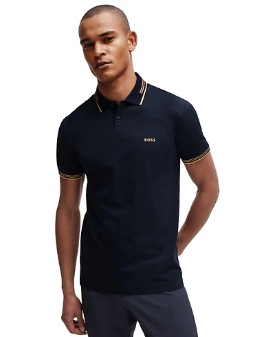 Boss by Hugo Men's Stretch-Cotton Slim-Fit Polo Shirt