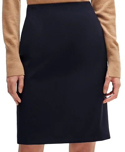 Boss by Hugo Women's Wool Slim-Fit Pencil Skirt