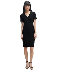 Boss by Hugo Women's Slim-Fit Full Rear Zip Dress