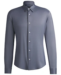 Boss by Hugo Men's Slim-Fit Performance-Stretch Shirt