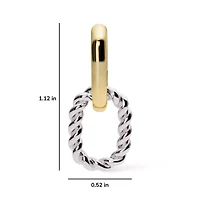 Ana Luisa Double Hoop Earrings - Ash Double Two Tone