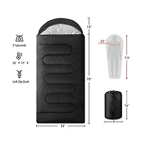 Sleeping Bags Adults Backpacking Lightweight Waterproof Cold Weather Bag Blue