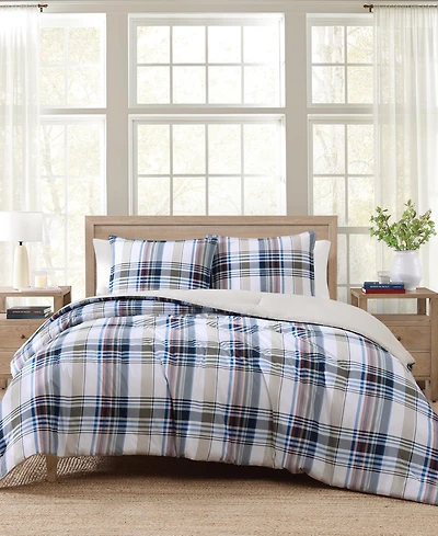Tommy Hilfiger Waterbury Plaid Cotton 3-Pc. Comforter Set