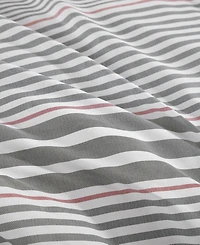Tommy Hilfiger Danbury Stripe Cotton 3-Pc. Duvet Cover Set