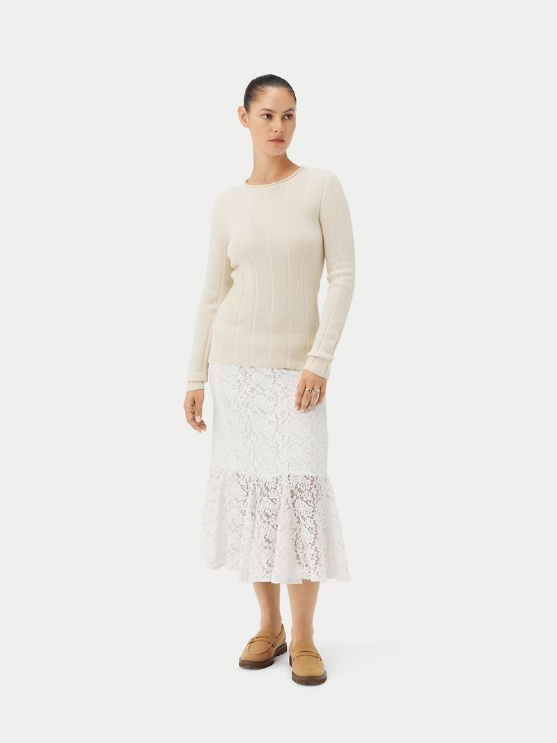 Gobi Cashmere Juniors' C-Neck Sweater