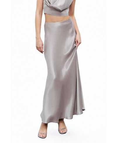 Nocturne Women's Satin Look Midi Skirt