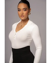 Jluxlabel Women's Ashley Collared Top