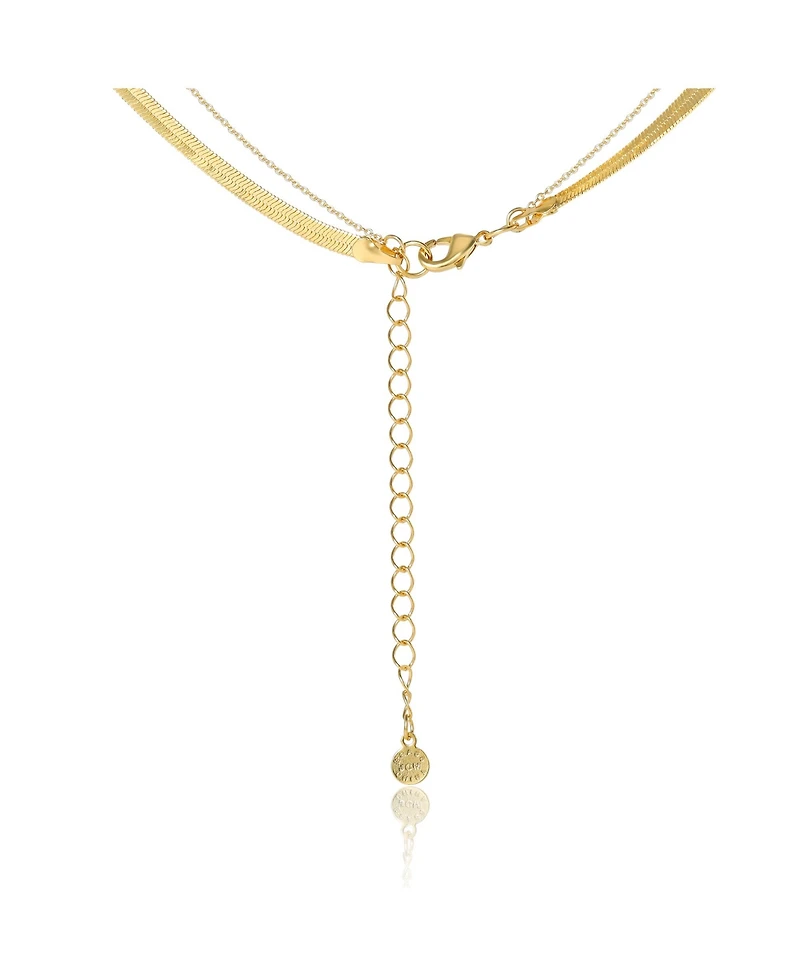 Jessica Simpson Gold-Tone Layered Chain Necklace with Star Pendant