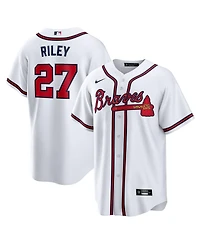 Nike Men's Austin Riley White Atlanta Braves Home Replica Player Jersey