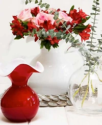 Vietri Hibiscus Medium Fluted Vase