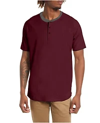 Mio Marino Men's Short Sleeve Henley T-Shirt