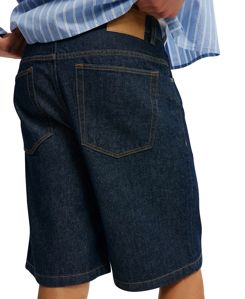 Cotton On Men's Baggy Denim Shorts