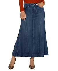 Liverpool Los Angeles Women's Denim Mermaid Maxi Skirt