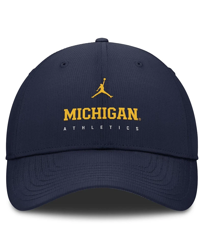 Jordan Men's Navy Michigan Wolverines Club Performance Adjustable Hat