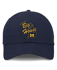 Jordan Men's Navy Michigan Wolverines Performance Club Swoosh Adjustable Hat