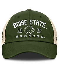Fanatics Men's Olive Boise State Broncos Oht Military Appreciation Frontier Trucker Adjustable Hat