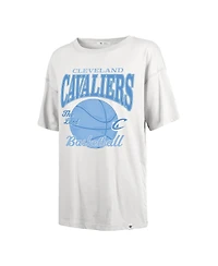 '47 Brand Women's White Cleveland Cavaliers City Edition Down Court Sadie T-Shirt
