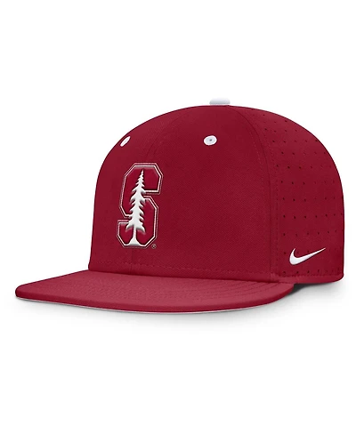 Nike Men's Cardinal Stanford On-Field Dugout True Performance Fitted Hat