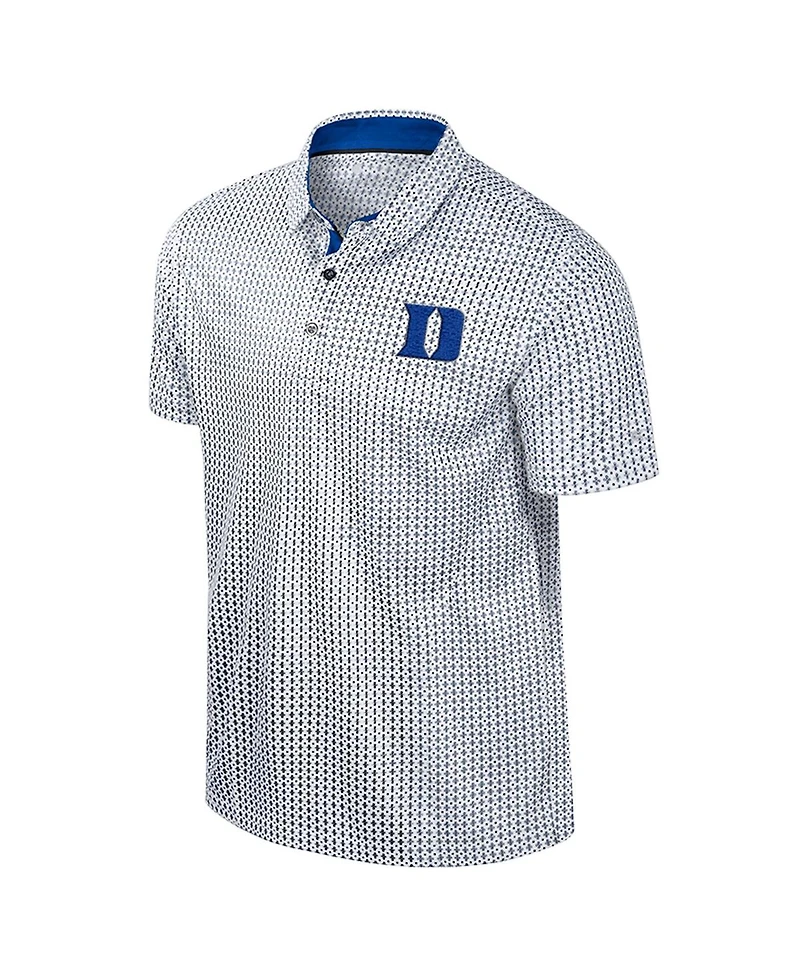 Colosseum Men's Black Duke Blue Devils Big Tall Marty Rival Polo Shirt