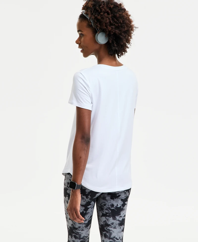 Id Ideology Women's V-Neck Performance T-Shirt, Created for Macy's