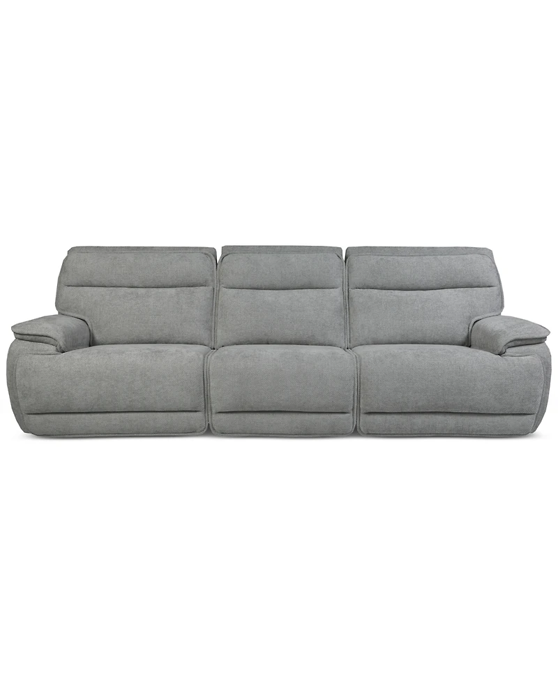 Ozryn -Pc. Fabric Sofa with Power Motion Chairs